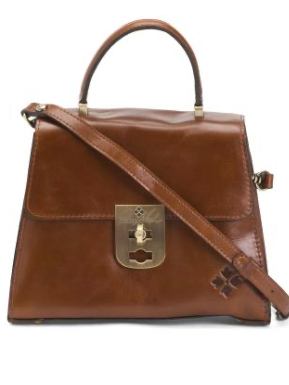 Patricia Nash Italian tan leather purse